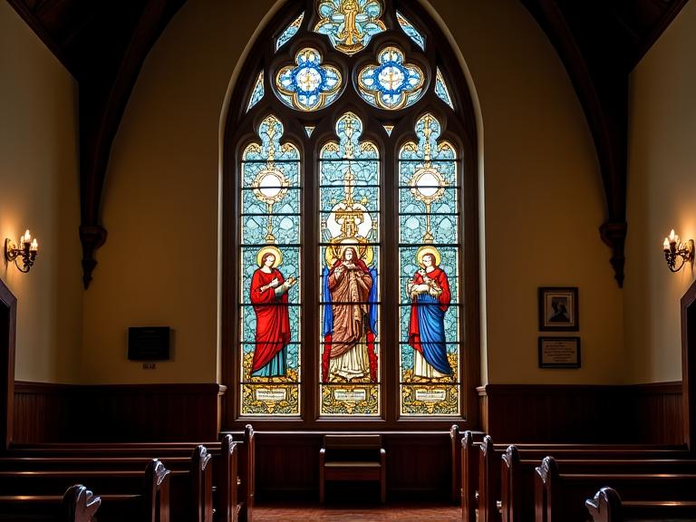 Vitral religioso personalizado
